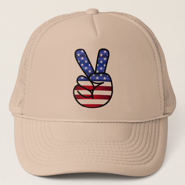 casquette America signe V comme victoire (Devant)