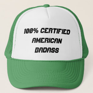 Casquette Américain certifié par 100% Badass