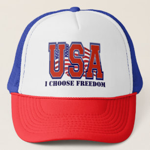 Casquette American Flag USA Je choisis Freedom Patriotique