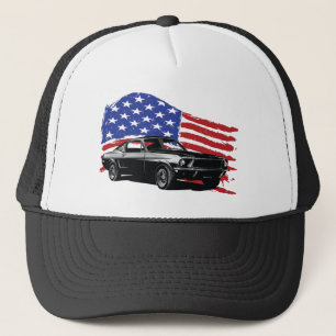Casquette American Muscle Car Avec Drapeau Américain