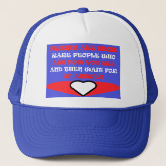 Casquette Amis couleurs thème rouge bleu blanc design T-Shir