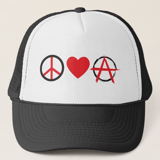 Casquette Amour Anarchy.jpg de paix (Devant)