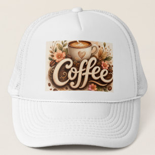 Casquette Amour de café floral