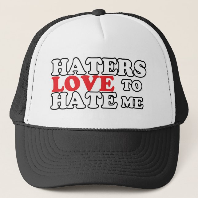 Casquette Amour de haineux pour me détester (Devant)