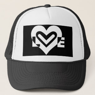 Casquette Amour en blanc