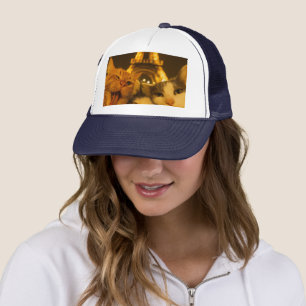 Casquette Amoureux de la team de chat de nuit à Paris