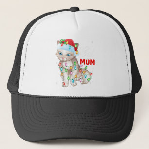 Casquette Amoureux des chats Lumières Noël Père Noël Chat Ma
