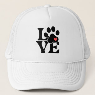 CASQUETTE AMOUREUX DES CHIENS EMPREINTE DE PATTE L