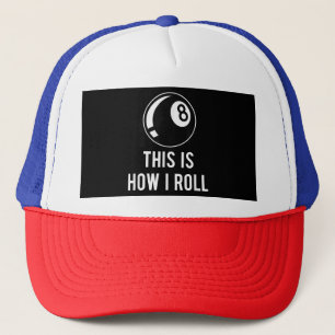 Casquette Amusant Billard Design Pour Les Joueurs De Billard
