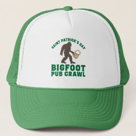 Casquette Amusant Gros Pied Pub Crawl Jour de la Saint Patri