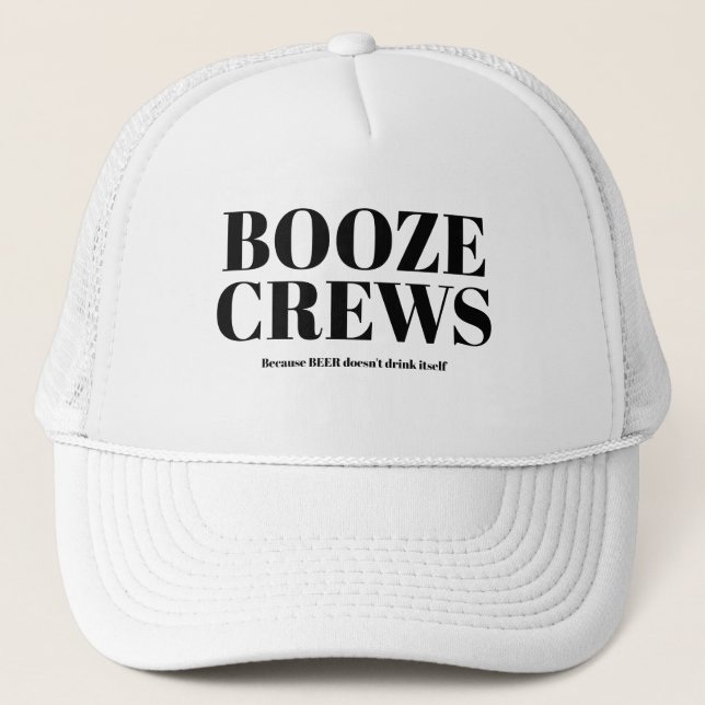 Casquette Amusant Novelty Baseball Idée cadeau BOOZE CREWS (Devant)