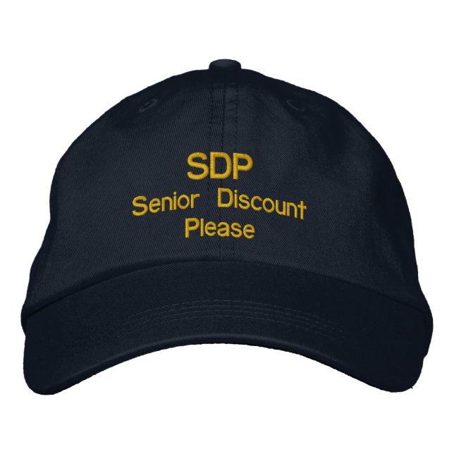 Casquette amusant ou Casquette de baseball SDP Sen (Devant)