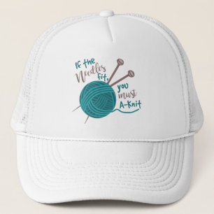 Casquette Amusant Tricot Kitter Joke Needles Yarn