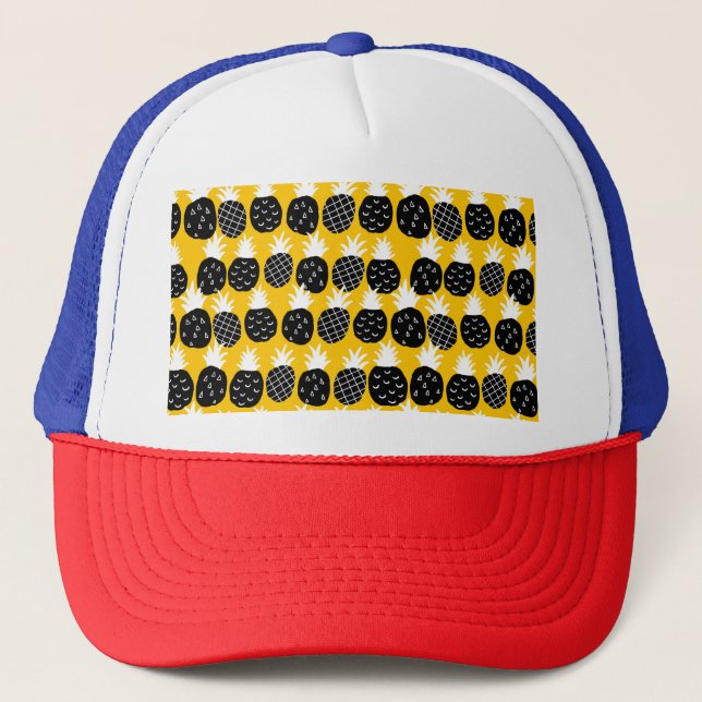 Casquette Ananas noir (Devant)