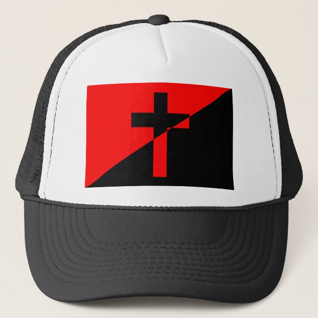 Casquette Anarchie chrétienne Anarchie Drapeau chrétien (Devant)