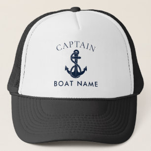 Casquette Ancre de bateau de capitaine nautique personnalisé