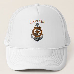 Casquette Ancre et capitaine nautiques