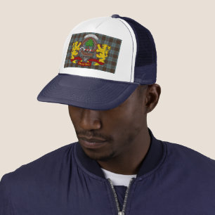 Casquette Anderson Scottish Tartan & Badge Trucker Hat