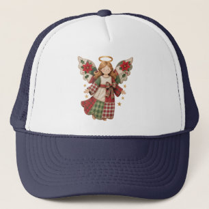 Casquette Ange de Noël avec étoiles dorées