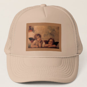 Casquette ange foi Raphaël vintage vieille peinture bénédict