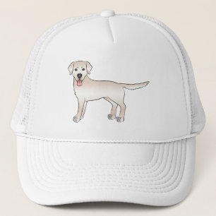 Casquette Anglais Cream Labrador Retriever Dessin Chien