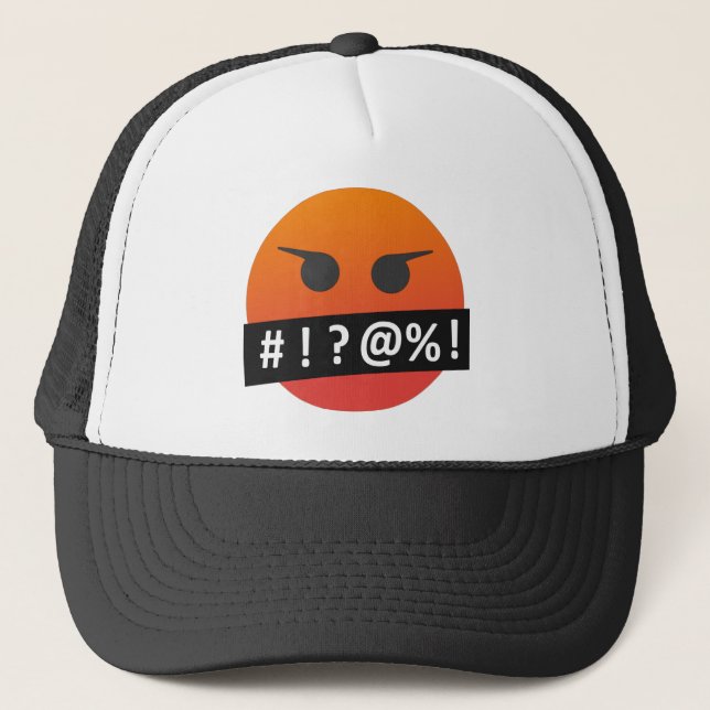 Casquette Angry Face Emoji (Devant)