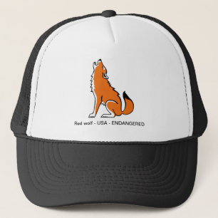 Casquette Animal en voie de disparition - Cool Red WOLF- cha