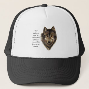 Casquette Animal inspiré de guide d'esprit de totem de loup