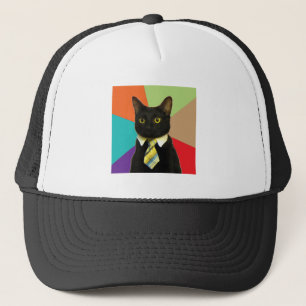 Casquette Animal Meme de conseil de chat d'affaires