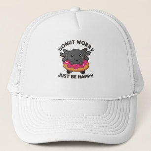 Casquette Animaux Mignons Axolotl Drôle Dans Le Rose De Donu