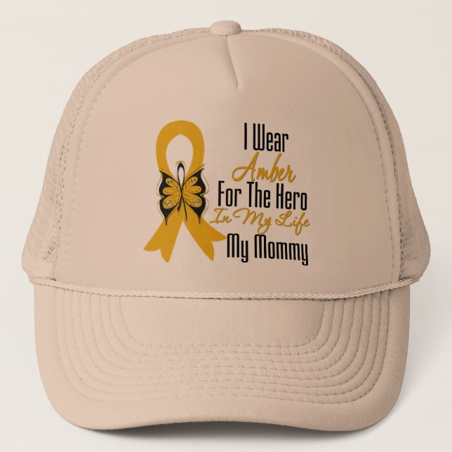 Casquette Annexe Cancer Ribbon Hero Ma maman (Devant)