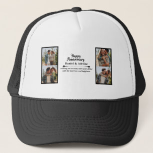 Casquette Anniversaire de Mariage Amour 4 Collage Photo Coup