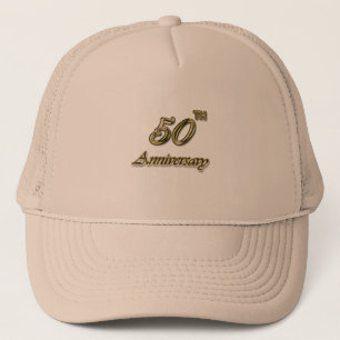 Casquette Anniversaire d'or cinquantième
