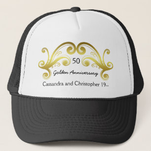 Casquette Anniversaire du mariage d'or
