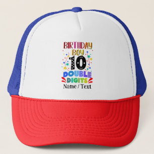 Casquette Anniversaire Garçon 10 Chiffres doubles