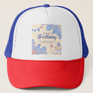 Casquette anniversaire heureux