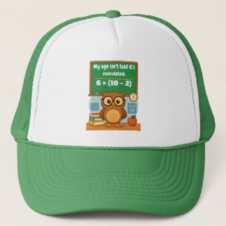 Casquette Anniversaire personnalisé de la chouette drôle de 