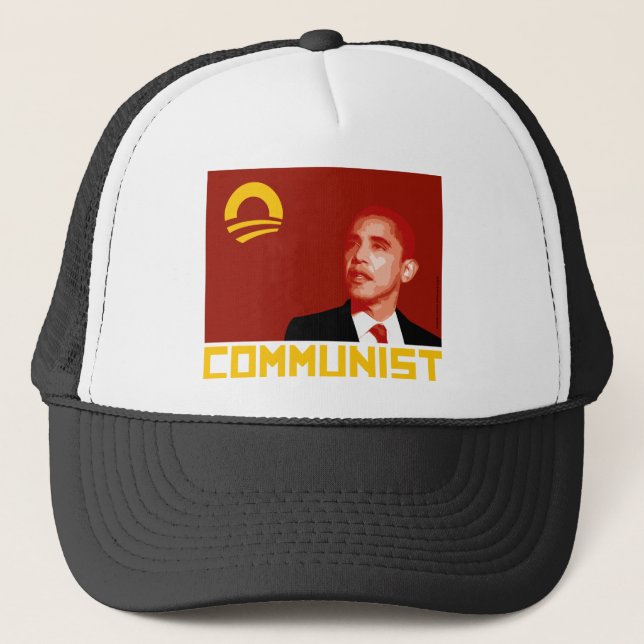 Casquette Anti-Obama : Communiste de Barack Obama (Devant)