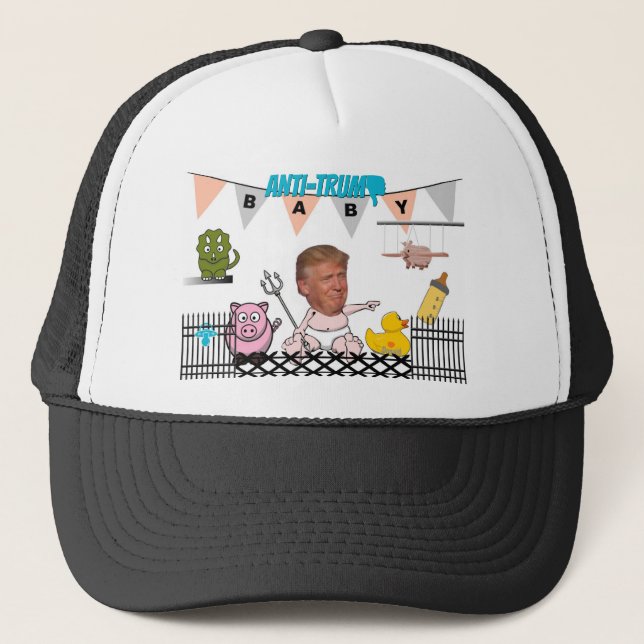 Casquette Anti Trump / Bébé, chapeau de camion (Devant)