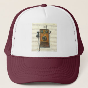 casquette antique de téléphone payant