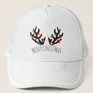 Casquette Antlers de rennes de fête, chapeau de camion de No