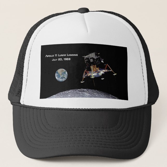 Casquette Apollo 11 Débarquement lunaire (Devant)