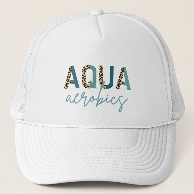 Casquette Aqua Aerobics Empreinte Cheetah Aqua aérobic cadea (Devant)