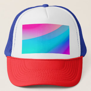 Casquette Aquarelle abstraite pastel ombré rose bleu