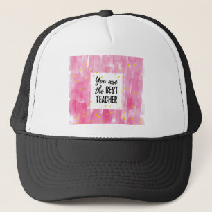 Casquette Aquarelle rose mignonne Meilleure appréciation de 