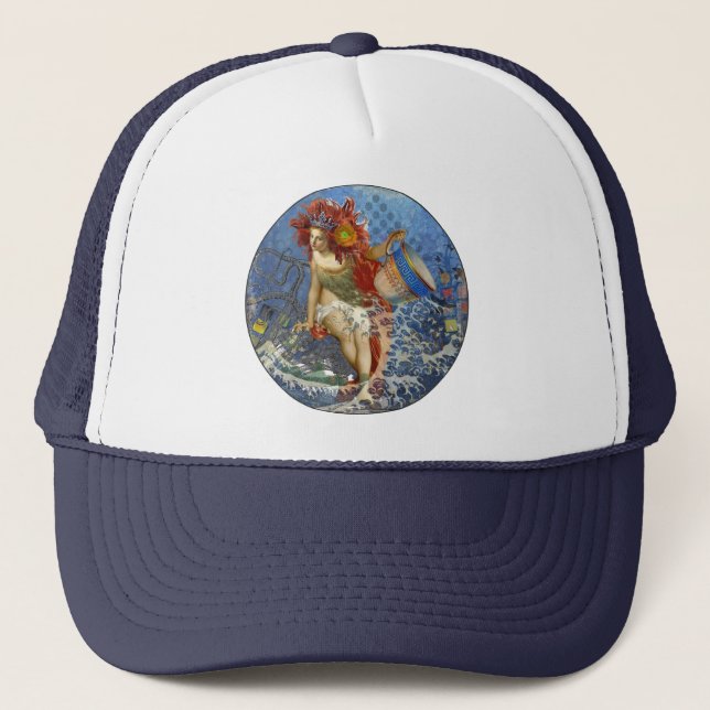Casquette Aquarius Mermaid Bleu gothique (Devant)