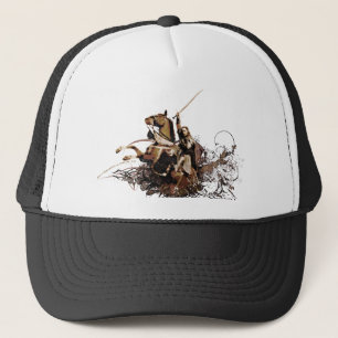 Casquette Aragorn équitation d'un cheval vectoriel collage