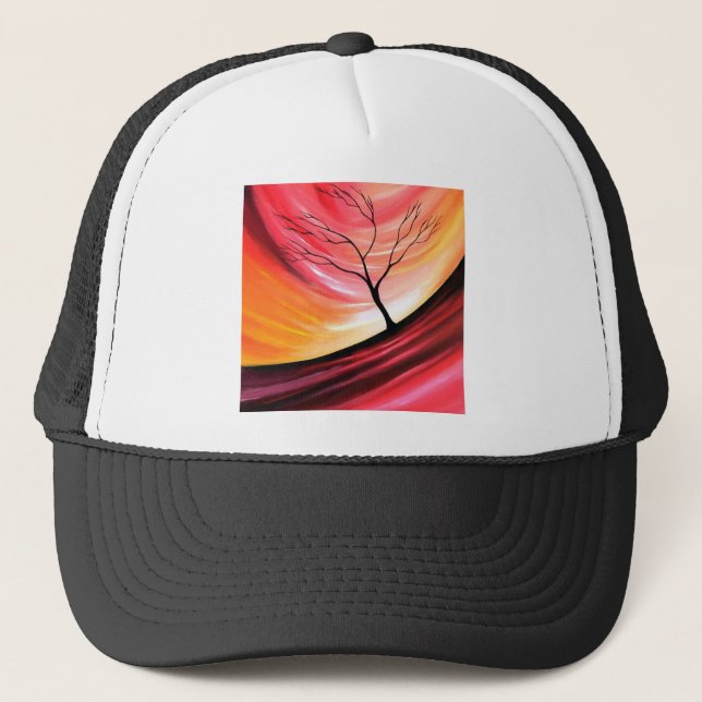 Casquette Arbre Abstrait - Art Moderne (Devant)