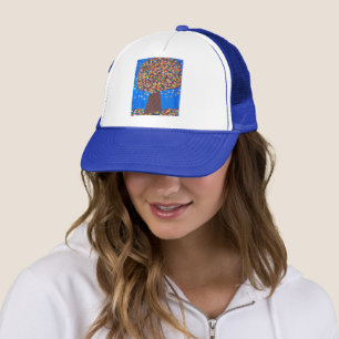Casquette Arbre coloré Abstrait