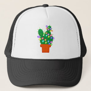 Casquette arbre de Noël de cactus